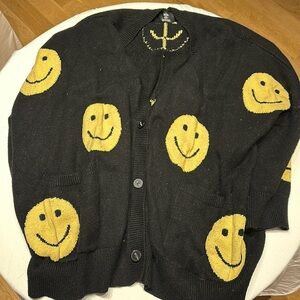 Dressed in Lala Smiley Cardigan